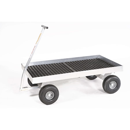 Kahuna Wagons Kahuna Wagons-Cypress Pull Wagon with UV Protected Self Draining Decking ALUM223
